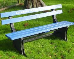 Recycled Plastic Park Bench Full