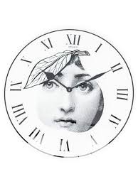 Fornasetti Face Print Wall Clock Farfetch