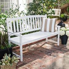 Wood Bench Outdoor Resin Patio Furniture