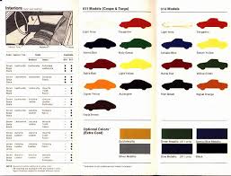 Original Paint Colors 1972 914 1 7l Porsche Retro Color