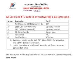 Bsnl Revised Pay Per Second Plan For Prepaid Subscribers
