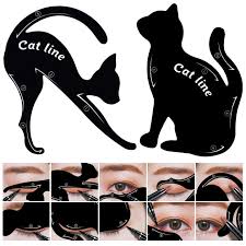 cat line eyeliner stencils black pro