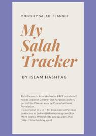 Salah Tracker Journal Islam Hashtag