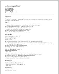 Entry Level Medical Lab Technician Resume Sample Laboratory Download