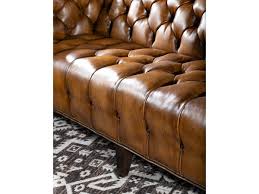Kingston Tufted Leather Sofa Fine