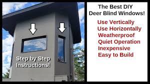 deer hunting box blind window build