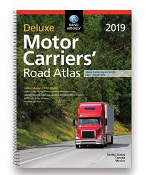 Rand Mcnally 2019 Deluxe Motor Carriers Truckers Road Atlas Spiral Laminated