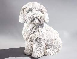 Shih Tzu Statue Unpainted Dog Memorial
