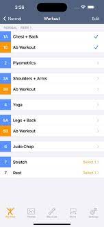 90 day workout tracker 1 on the app