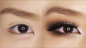 smokey eye makeup for hooded or asian eyes