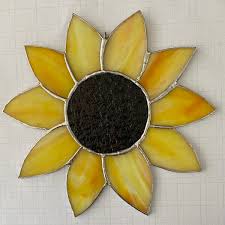 Stained Glass Work Sunflower