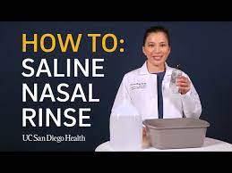 saline nasal rinse how to you