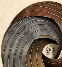 Decorative Spiral Designed Round Metal