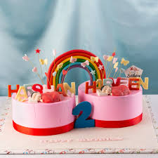 twins birthday cake 002 pink theme cake