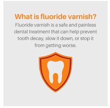 smile healthy with fluoride varnish