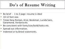 What Font Size To Use For Resume Russiandreams Info