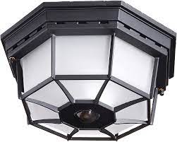 Led ceiling lamp human body motion sensor light surface mounted for entrance 7f. Heath Zenith Hz 4300 Bk Ceiling Motion Light Black Close To Ceiling Light Fixtures Amazon Com