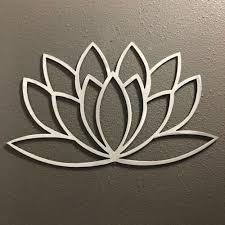 Lotus Flower Metal Wall Art Decor
