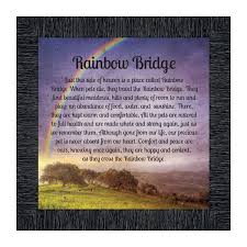 A prose poem and a rhyming poem. Picture Frames Pet Bereavement Photo Frame Rainbow Bridge Poem Handmade Products