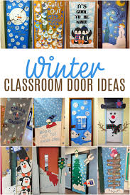 winter clroom door decorating ideas