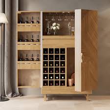 bar cabinet pine wood wine cabinet