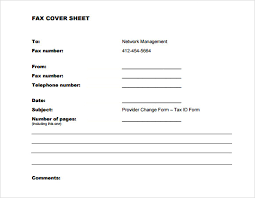     Blank Fax Cover Sheet Templates     Free Sample  Example    
