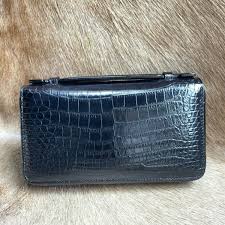 wallet crocodile leather handbag handle