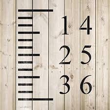 Growth Chart Stencil Template Reusable Stencil For Growth Chart Rulers Better Than Decals