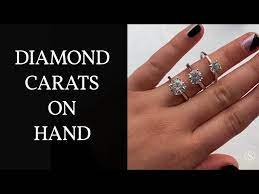 3 carat diamond solitaire ring on hand
