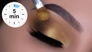 5 minute easy golden eye makeup