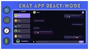 realtime chat app with react node js