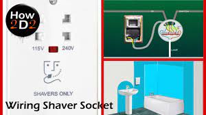 wiring bathroom shaver socket how to