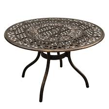 Oakland Living Ornate Mesh Lattice Aluminum Round Patio Dining Table Bronze 2666 Round 48 Ornate Table Bz