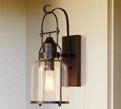 taylor metal outdoor sconce pottery barn