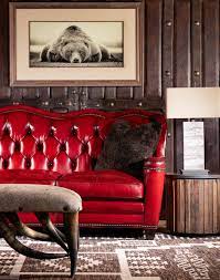 oakley red leather sofa fine