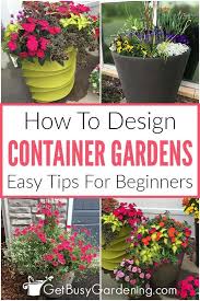 Container Garden Design Tips For
