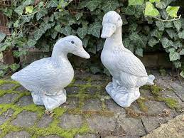 Concrete Duck Figurines Birds
