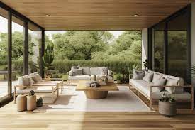 organic indoor outdoor living room