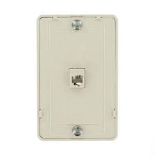 Telephone Wall Jack In Ivory 40214 I