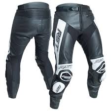 Rst Tractech Evo R Leather Trousers 2053 Ce Black White