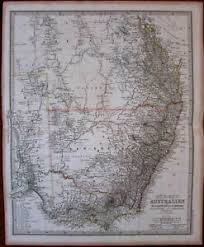 Details About Southeast Australia Nsw New South Wales C 1867 Petermann Detailed German Map