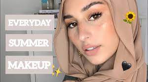 everyday summer makeup and hijab