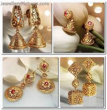 antique earrings from tanishq divyam