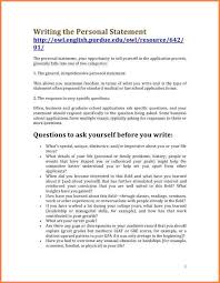 Writing the personal statement Examples