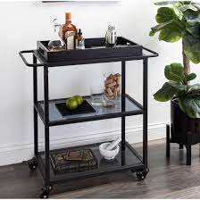 Whether you have a dedicated coffee bar cart or a special nook in the kitchen, this lovely wooden sign is the perfect piece of decor! Mercury Row Creasey Bar Cart Reviews Wayfair