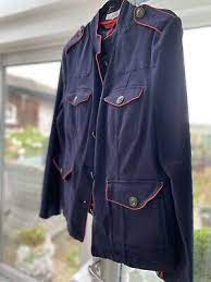 Boden Military Jacket 16 Navy Red
