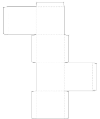 printable square box template
