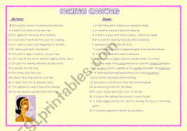 cosmetics crossword esl worksheet by leva