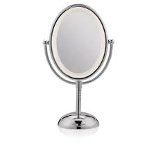 led lighted makeup mirror battery