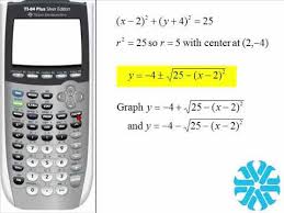 Ti 83 84 Series Graphing Circles And